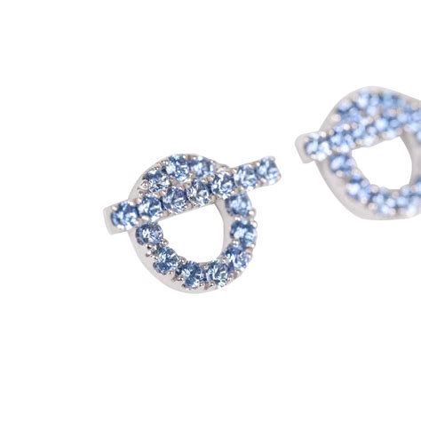 hermes finesse earrings white gold|Hermes 18k Sapphire Finesse Earrings White Gold.